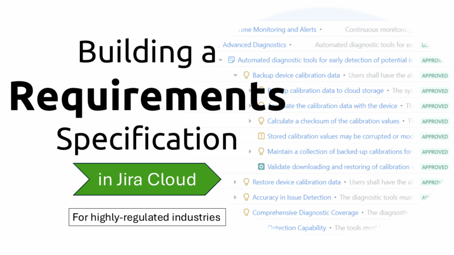 Building a Requirement Specification in Jira Cloud